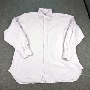 Ben Silver Shirt Mens‎ Large Lavender Preppy Casual Office